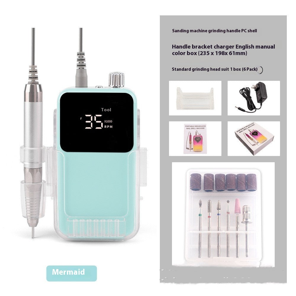 Brushless Nail Polishing Machine Charging Portable