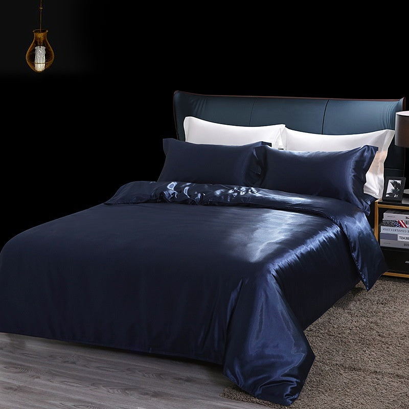 Four-piece Silky Sleep Bare Silk Quilt Cover