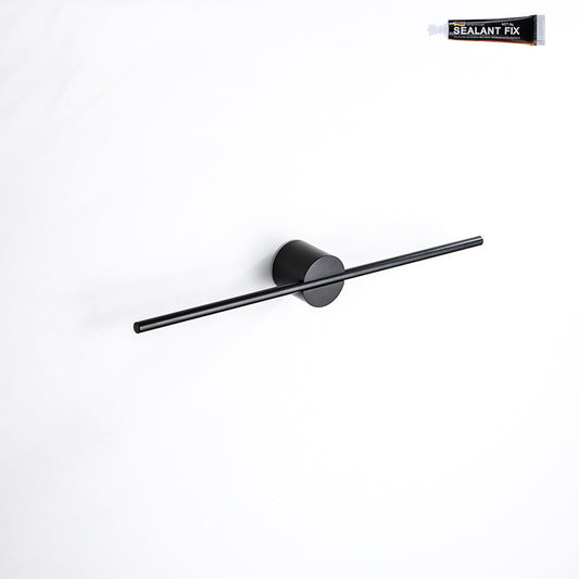 Bathroom Walnut Towel Bar Punch-free Toilet Wall-mounted Shelf Creative Towel Rack Light Luxury Thickened Single Bar