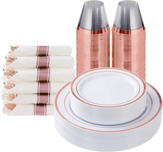 Tableware Set Disposable Wineglass Knife, Fork And Spoon Hard Plastic Fruit Hollow Plate