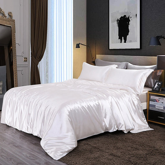 Four-piece Silky Sleep Bare Silk Quilt Cover