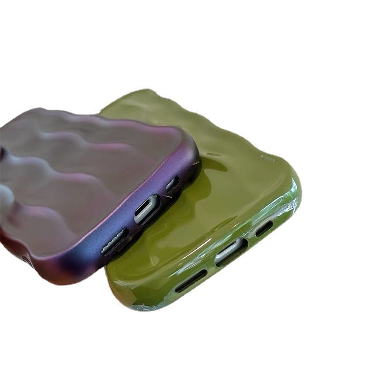 Solid-color Water Ripple-sensitive Mobile Phone Case