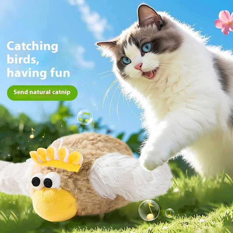 Cat Shaking Kincho Electric Plush Sound Toy
