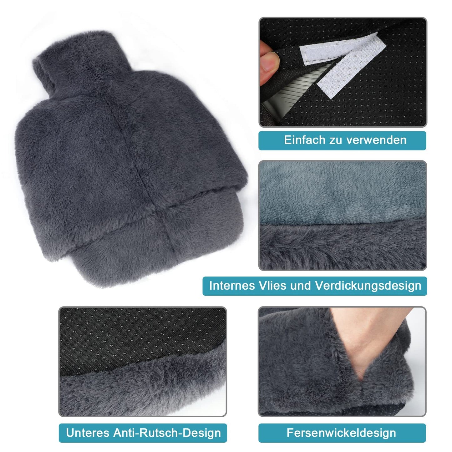 Rubber Foot Hand Warmer Hot Water Bottle
