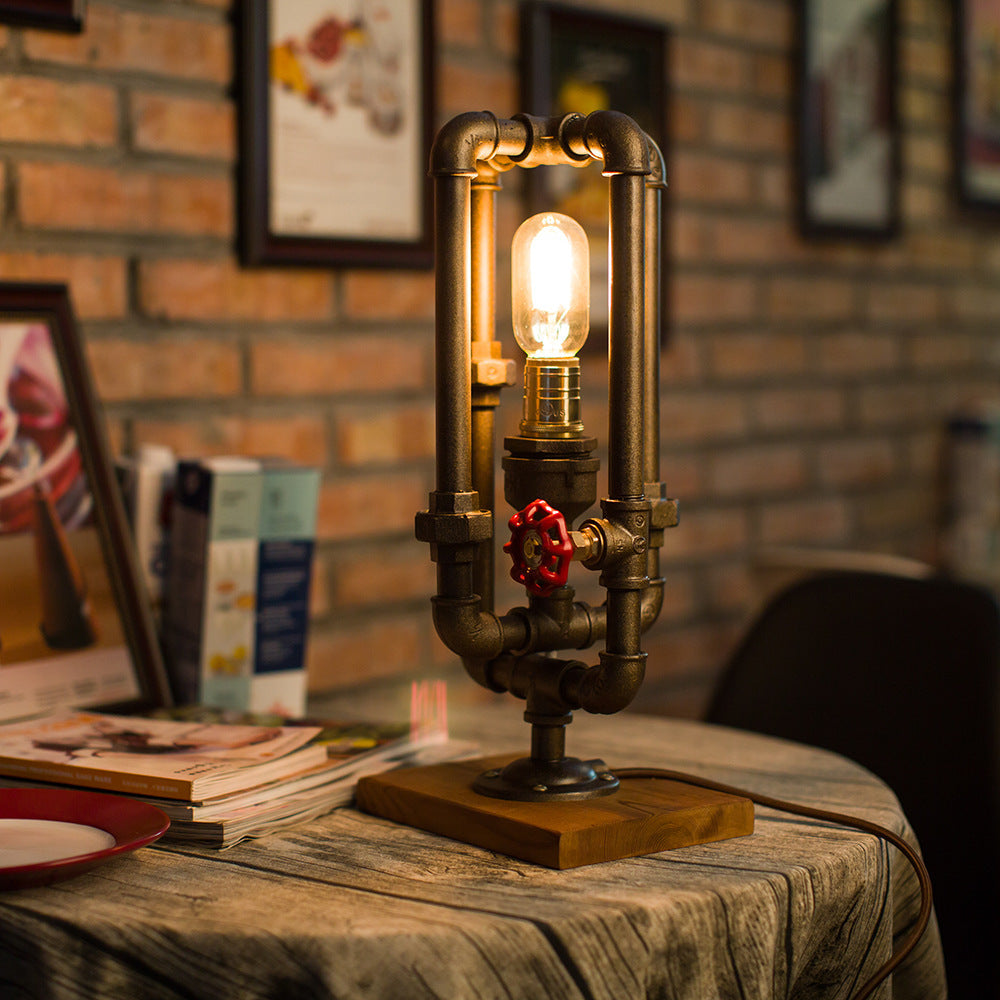 American Industrial Style Creative Desk Lamp Retro Edison Light Bulb