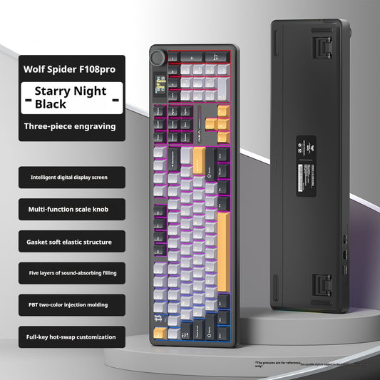 Tarantula F108pro Wireless Bluetooth Three-model Customized Mechanical Keyboard