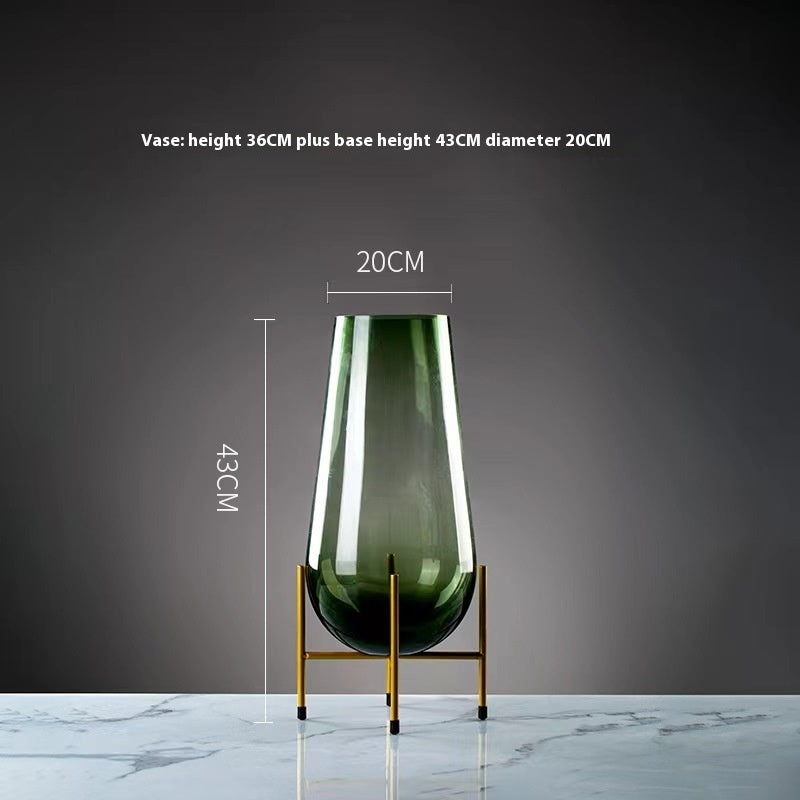 Light Luxury Vase Glass Fruit Plate Ornaments
