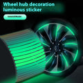 Warning Stickers Rainbow Luminous Decorative Car Sticker Supplies