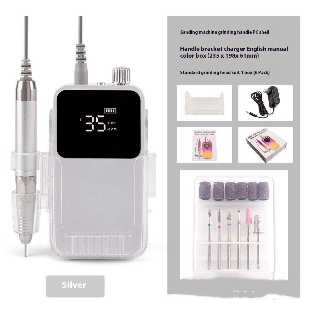 Brushless Nail Polishing Machine Charging Portable