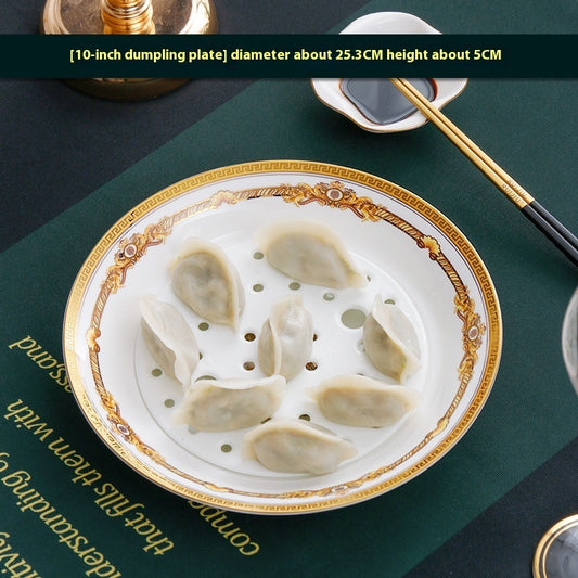 Tangshan Bone Tableware European Household Bowl Plate Dish Bowl
