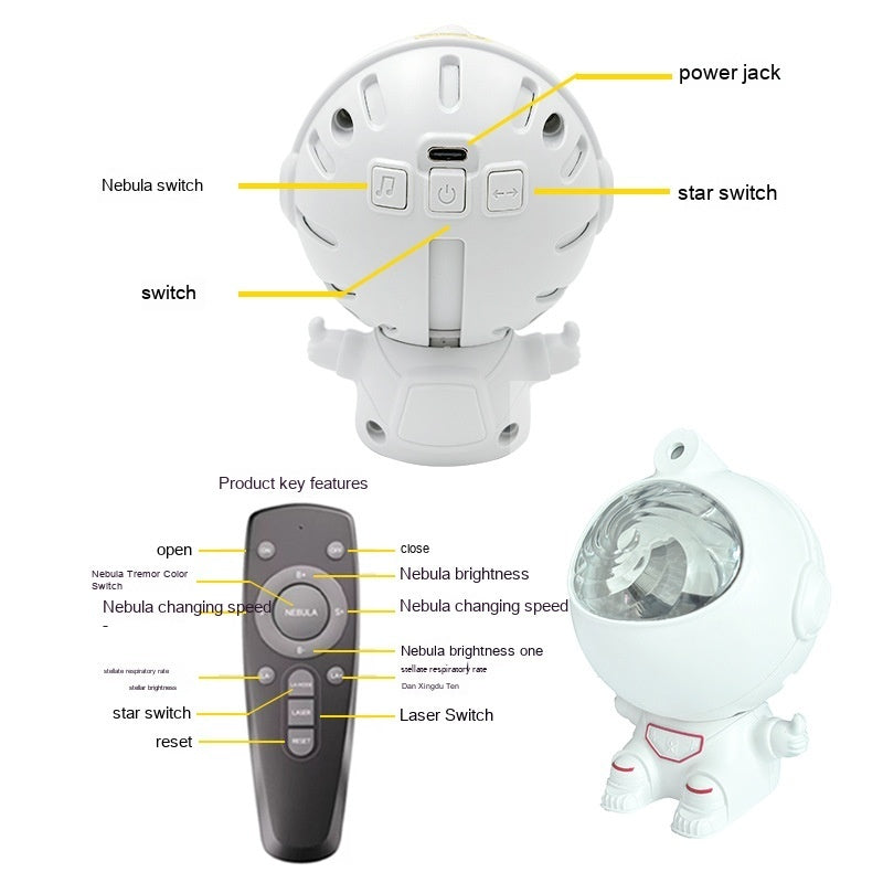 Astronaut Starry Night Light Spaceman Light