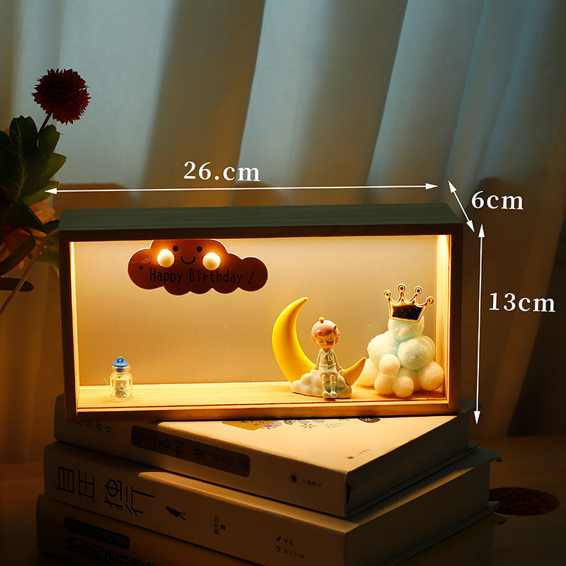 Bedside Night Light Box Astronaut Small Decoration