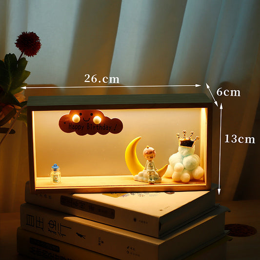 Bedside Night Light Box Astronaut Small Decoration