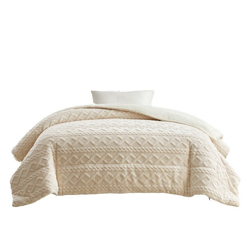 Coral Flannel Winter Polyester Blanket