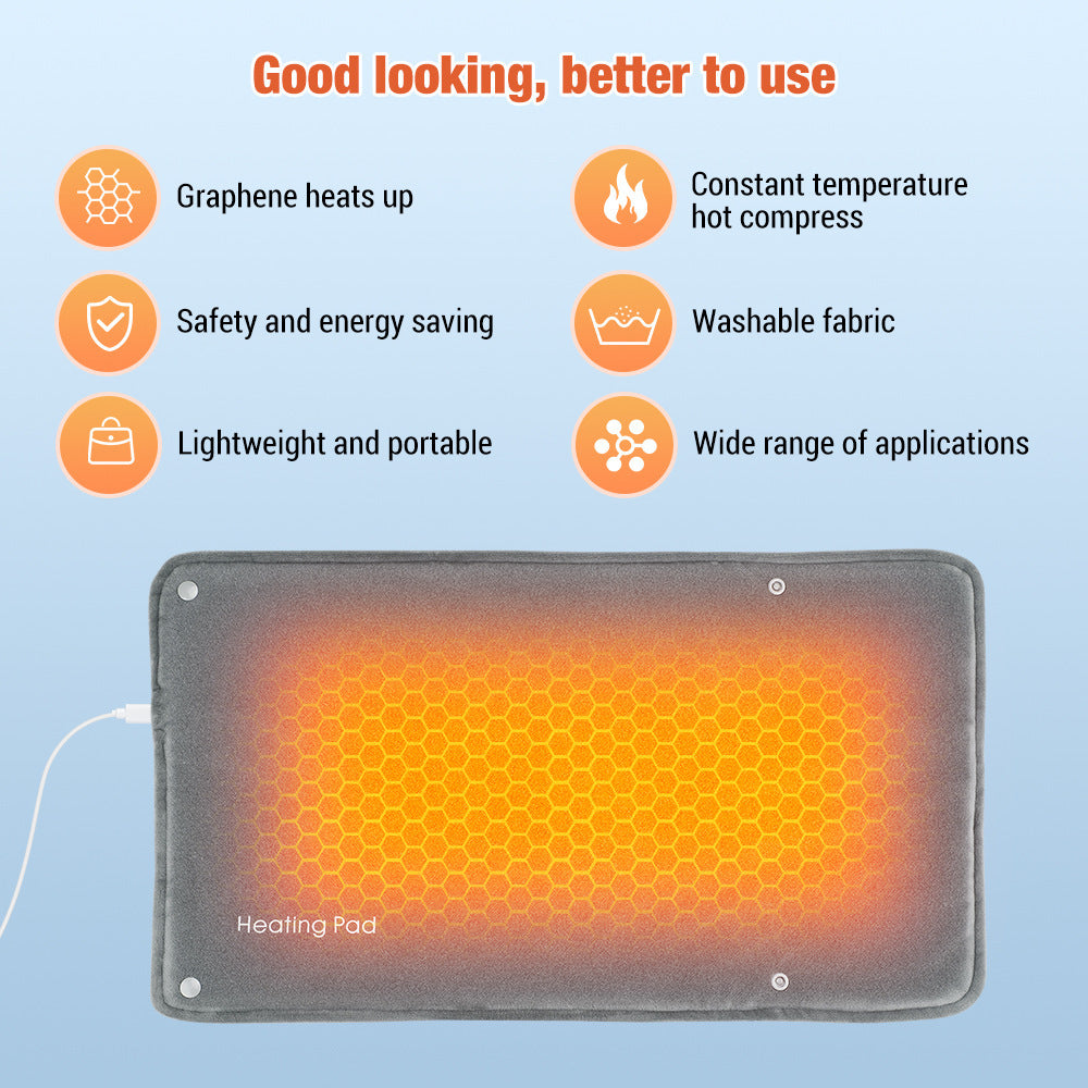 Rechargeable Graphene Quick Heating Heating Pad Hand Warmer Girls