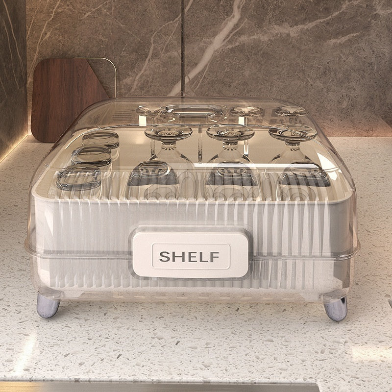 Light Luxury Drain Bowl Rack With Large Kitchen Capacity