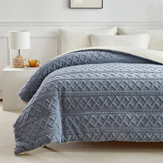 Coral Flannel Winter Polyester Blanket