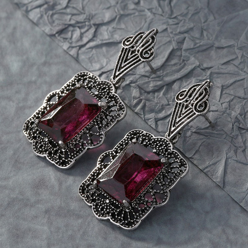 Purple Copper Plate Inlaid Zircon