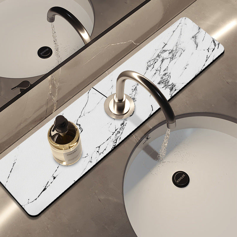 Light Luxury Kitchen Diatom Ooze Faucet Suction Water Cushion Quick-drying Wash Basin Sink Splash-proof