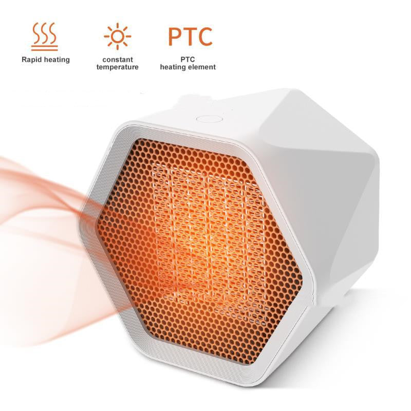 Mini Fan Heater Hexagonal Household Energy-saving Heater
