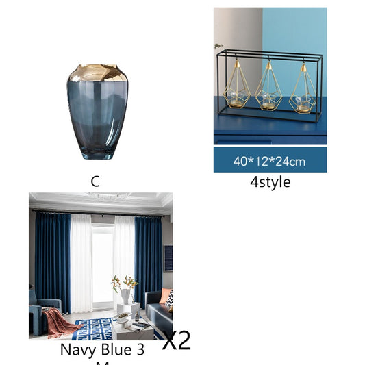 Living Room TV Cabinet Dining Room Simple Light Luxury Glass Vase