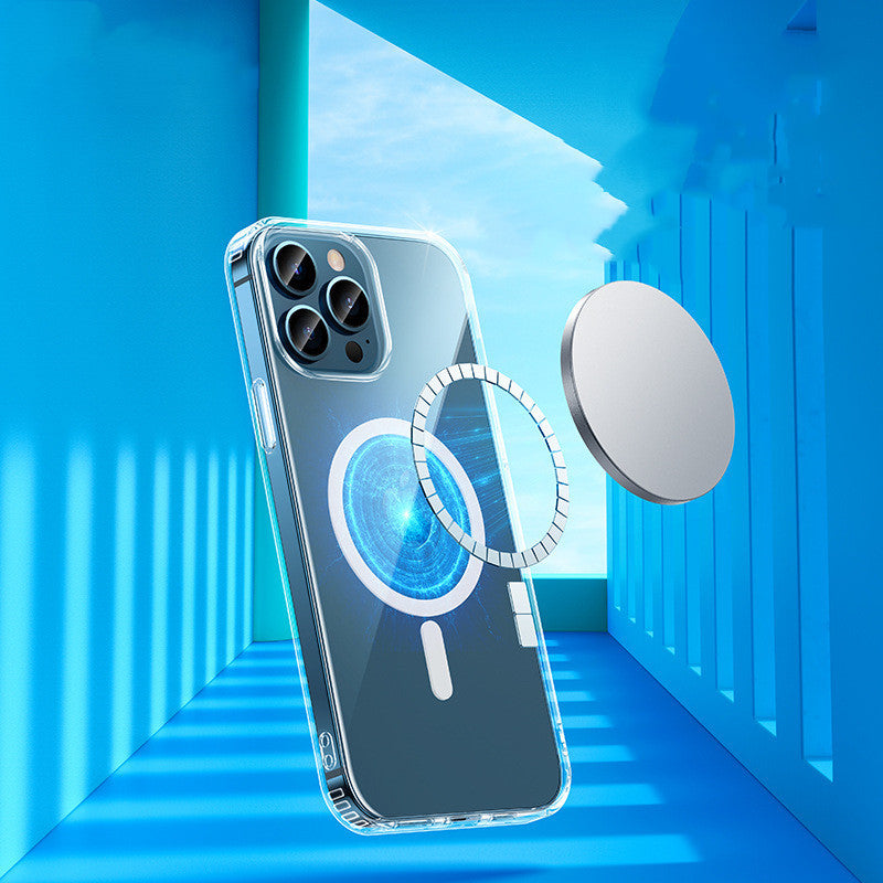 Compatible with Apple, Suitable For Compatible With IPhone13 Mobile Phone Case MagSafe Magnetic Airbag Anti-fall