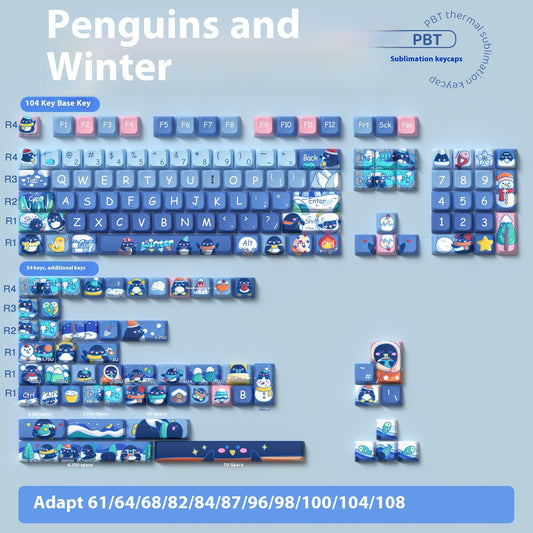New Cartoon Creative Keyboard Cap Full Set