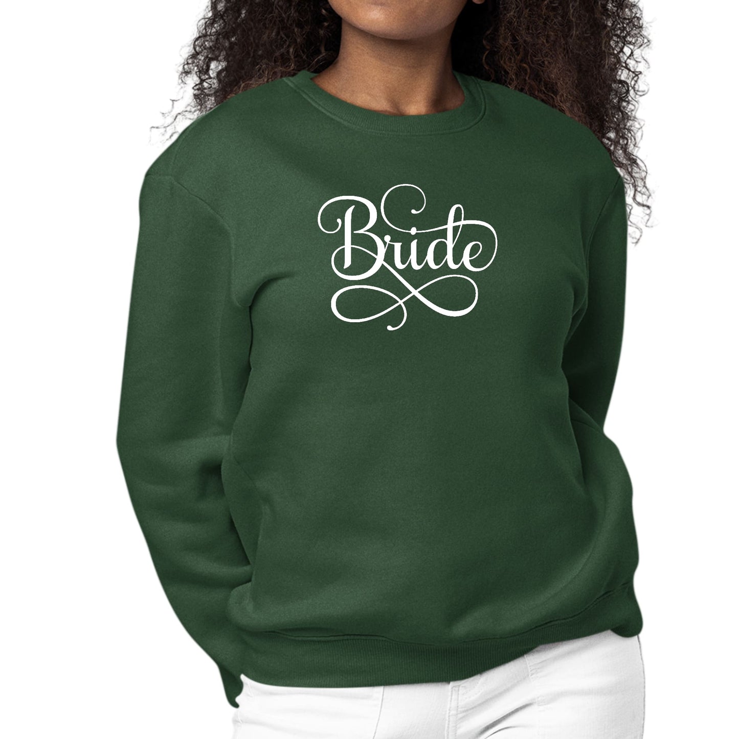 Womens Graphic Sweatshirt Bride Accessories - Wedding-4