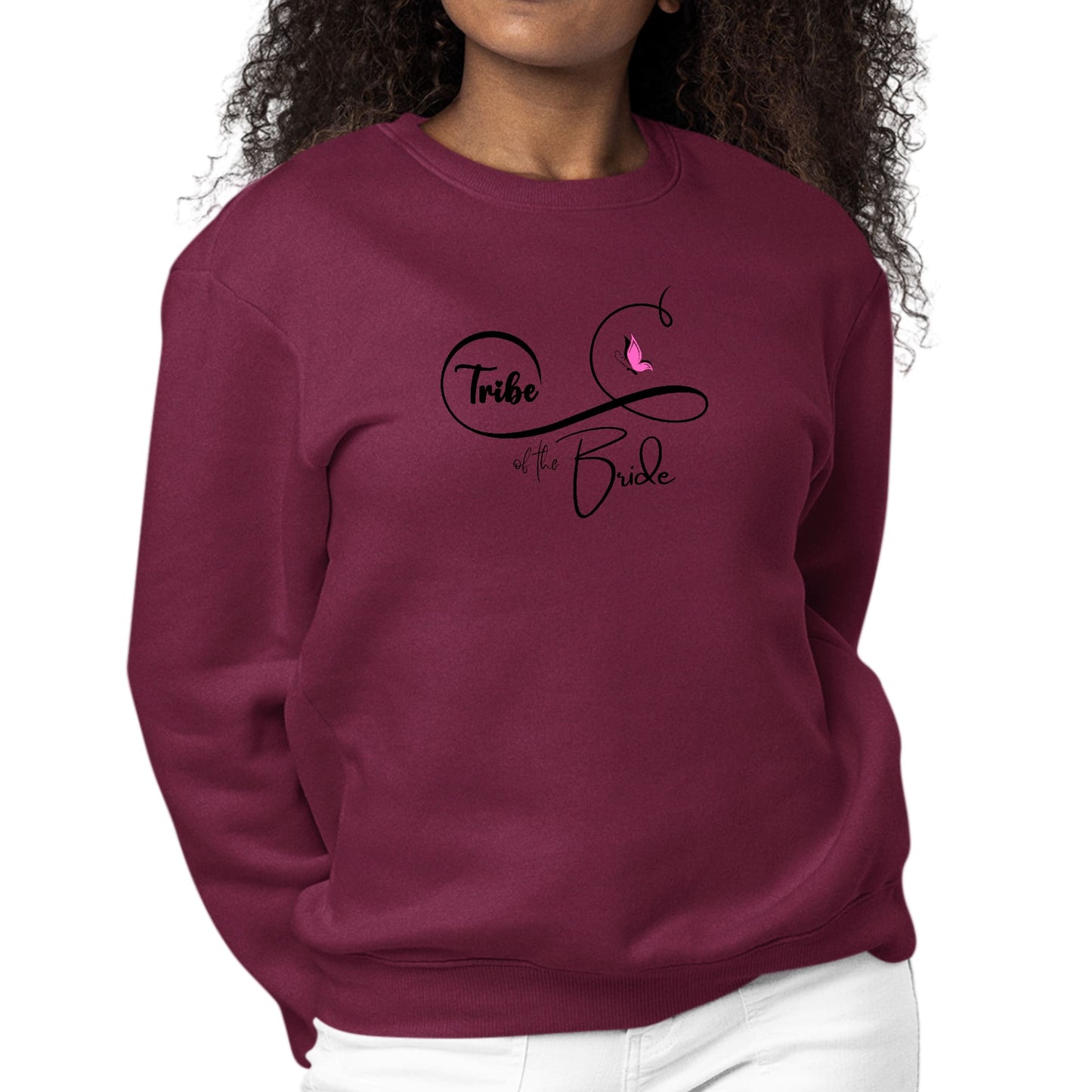 Womens Graphic Sweatshirt Tribe of the Bride - Wedding Bridal-3